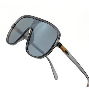 Oversized Style Sunglasses Flat‎ Top Square Unisex Modern Fashion UV400 Gray New